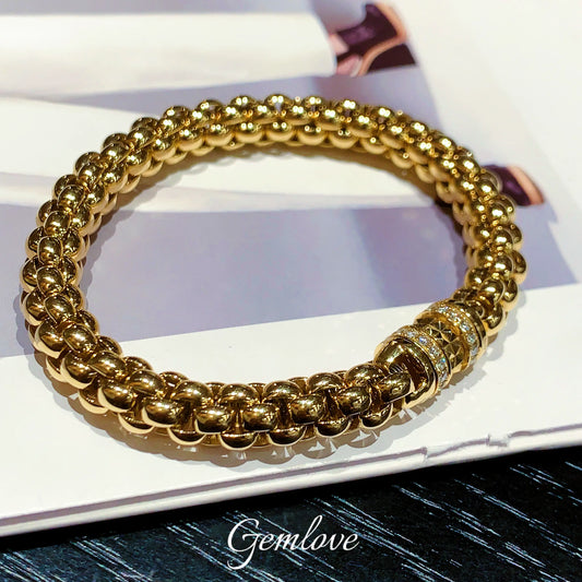 18k gold laboratory-grown diamondbracelet