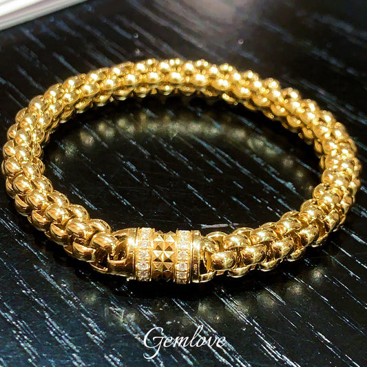 18k gold laboratory-grown diamondbracelet